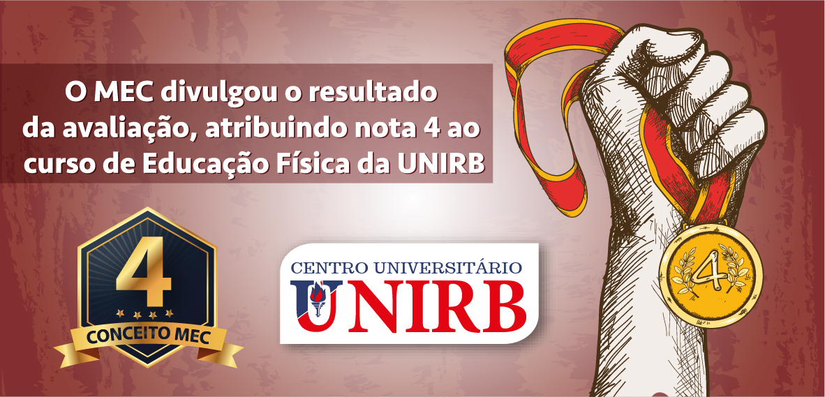 Curso de Educação Física da UNIRB recebe nota 4 pelo MEC